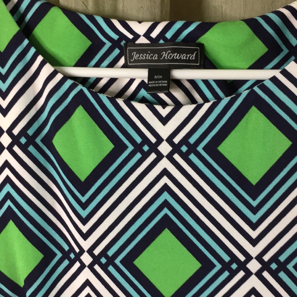 JESSICA HOWARD Small Geometric Pattern Dress - Picture 2 of 4